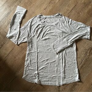 Aerie Gray Long Sleeve Tee